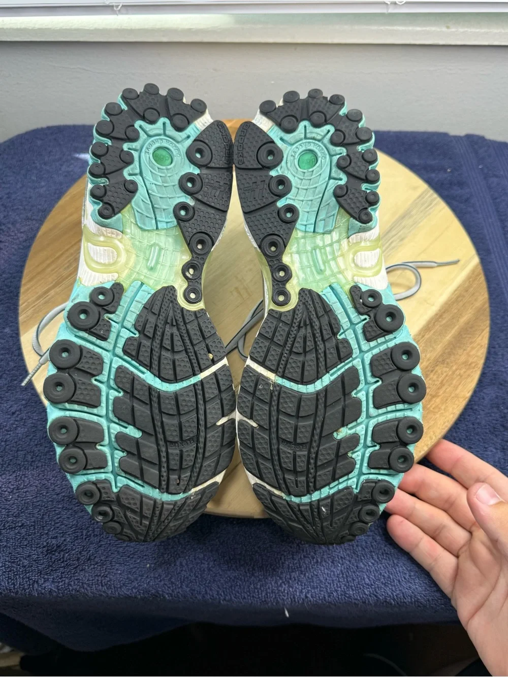 Brooks Women's trance 11 Gray Teal Athletic Running Shoes